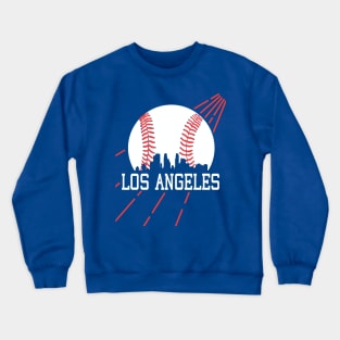Vintage Los Angeles LA Skyline Baseball Sunshine For Gameday Crewneck Sweatshirt